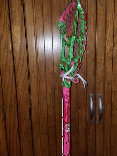 Reebok 10K Smooth Grip O-Tech Lacrosse Shaft and 10K Head (strung with MarcMesh)