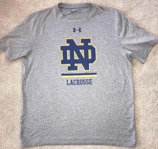 Notre Dame Lacrosse Collegiate Issue Gear Under Armour Short Sleeve