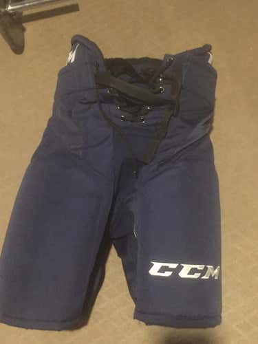 Blue Senior Used Small CCM HP32 Hockey Pants Pro Stock