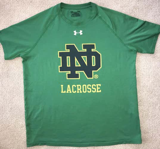 Notre Dame Lacrosse Collegiate Issue Gear Under Armour Short Sleeve