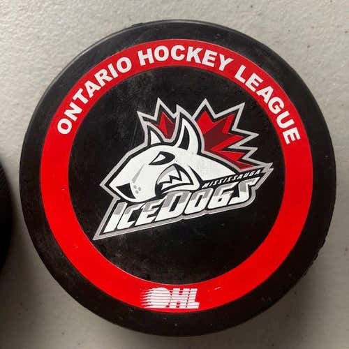 Mississauga IceDogs OHL Official Game Puck (Defunct team)