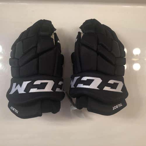 CCM HGTK 14" Pro Stock Black Gloves Brand New - Maxime Talbot Boston Bruins