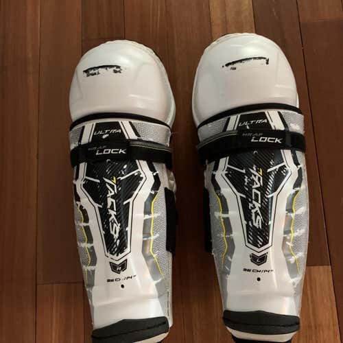 Used CCM Ultra Tacks Shin Pads Sr 14