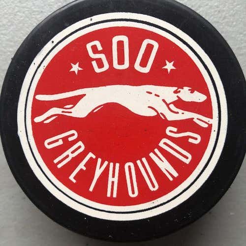 Soo Greyhounds OHL Official Game Puck
