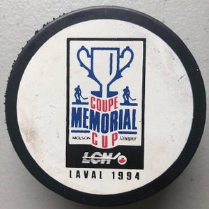 Memorial Cup CHL Championship 1994 Laval Quebec Official Puck