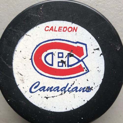 Caledon Canadians Metro Jr A Official Game Puck