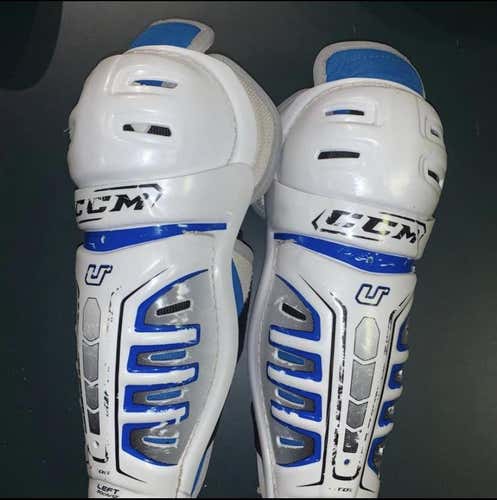 Used CCM U+ Crazy Light Shin Pads