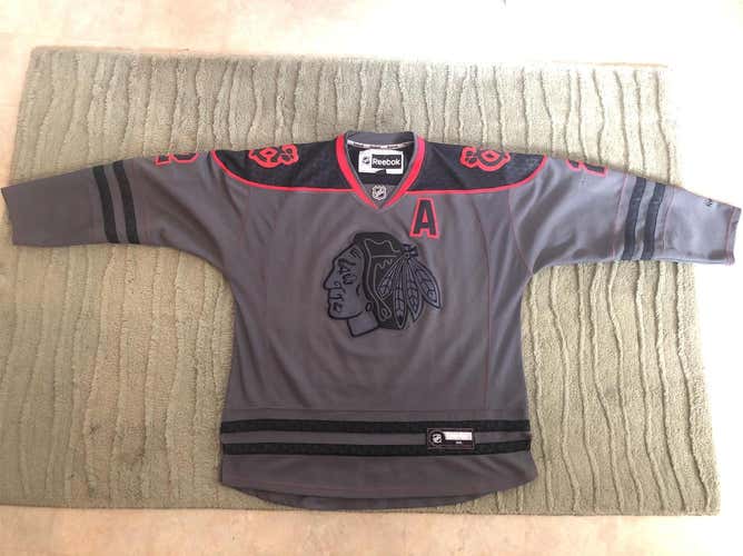 Chicago Blackhawks Duncan Keith Gray Men's XXL Reebok  Jersey
