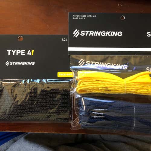 STRING KING TYPE 4F FOGO mesh kit W/Strings & shooters Black Blue Yellow $ 4 Autism Awareness