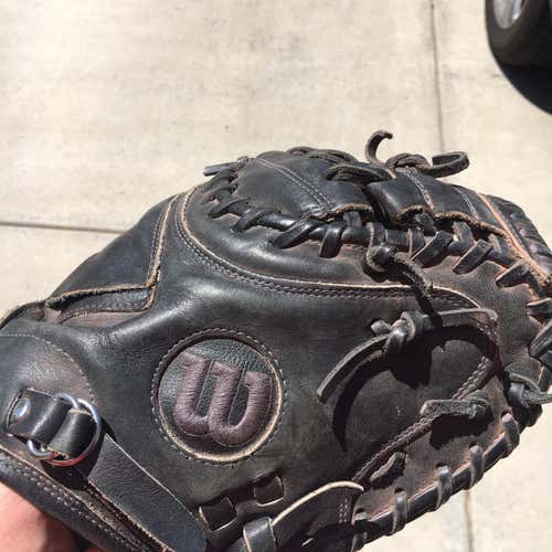 Black Used Catcher's A1k  Baseball Glove
