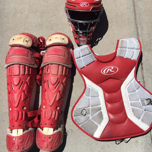 Used Rawlings Pro Preferred Catcher's Set