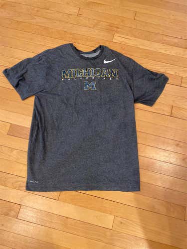 Michigan Gray Unisex Large Nike Shirt