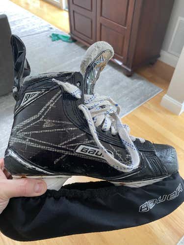 Senior Used Bauer Supreme 1S Hockey Skates D&R Regular Size 7.5 Step Steel & Bauer speed plates