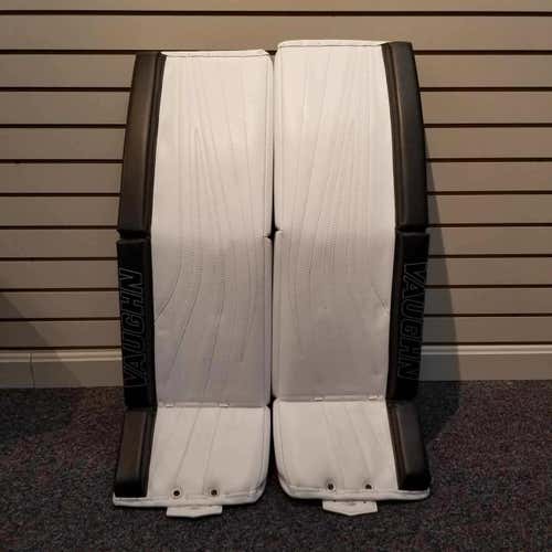 New Senior 35+2" Vaughn Ventus SLR Pro Carbon Goalie Leg Pads White/Black