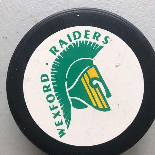 Wexford Raiders Metro Jr A Official Game Puck
