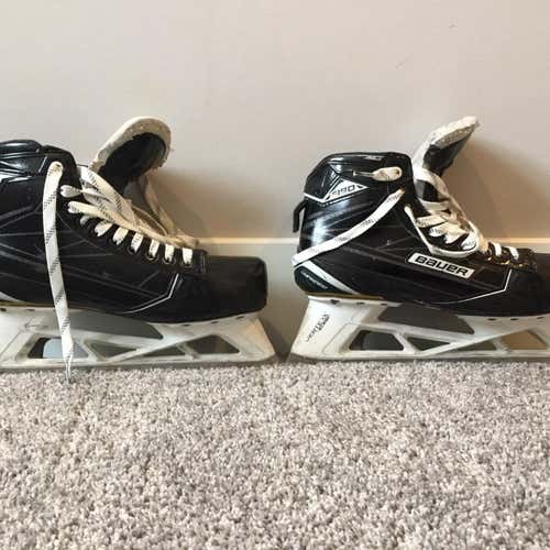 Used Bauer supreme s190 EE (Extra Wide)  Size 10.5 Goalie Skates
