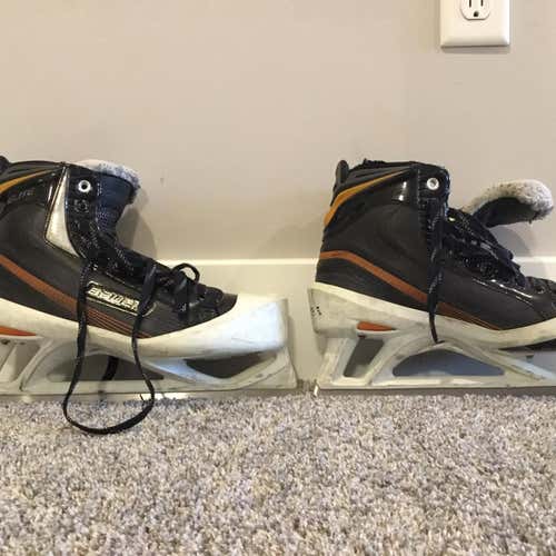 Used Bauer Elite EE (Extra Wide)  Size 10.5 Goalie Skates