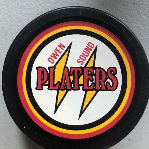 Owen Sound Platers OHL Official Game Puck In MINT condition