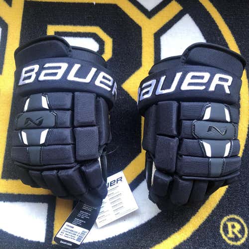 Black New Senior Bauer Nexus N2900 Gloves 14"