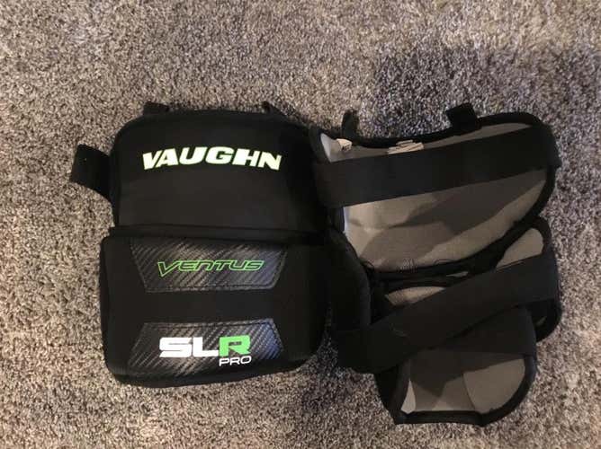 Used Vaughn Venous SLR Pro Goalie Knee Guards