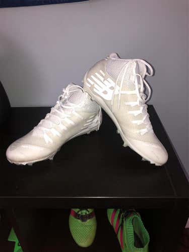 White Men's Turf Cleats High Top
