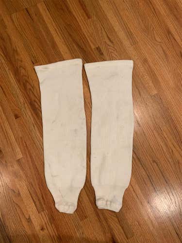 White Large Hockey Socks