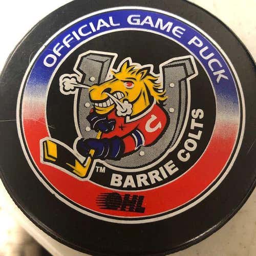 Barrie Colts OHL Official Game Puck