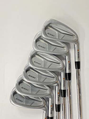 Ping I200 Orange Dot 6i-pw + Uw Steel Regular Golf Iron Set