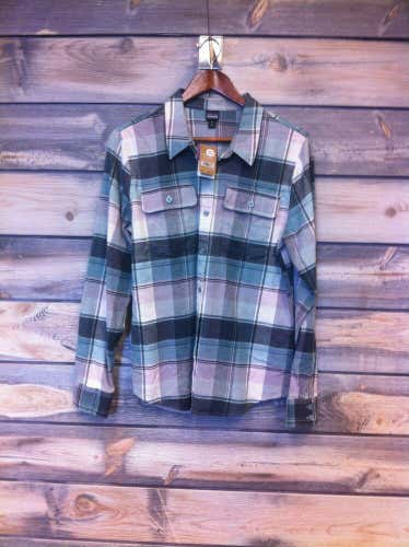 Women's Patagonia Long-Sleeved Fjord Flannel Shirt color Spectra plaid medium