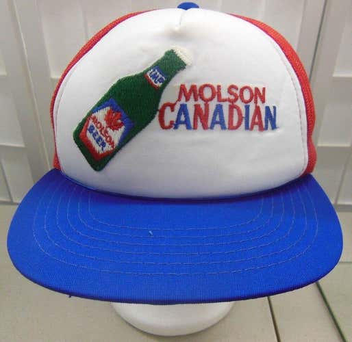 Vintage Molson Canadian Truckers hat embroidered M/L Snapback