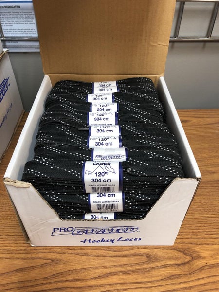 Brand New Pro Guard Laces Black Waxed 120” 36 Pack