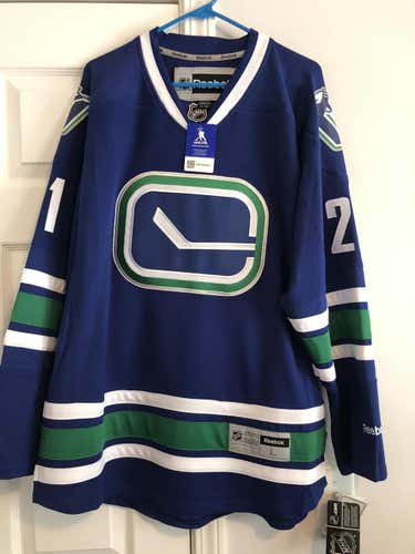 Sitter Blue New Adult Men's Large Reebok Jersey Pro Stock