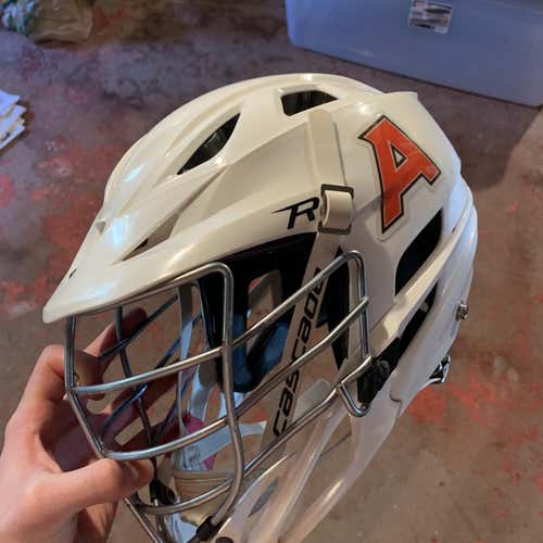 White Used Player Cascade R Helmet