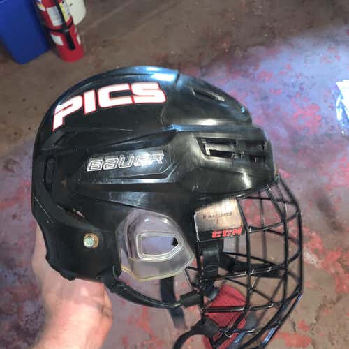 Black Used Large Bauer Re-Akt  Helmet