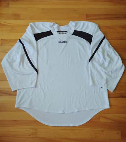 Sr Goalie Cut Reebok Jersey (White/black)