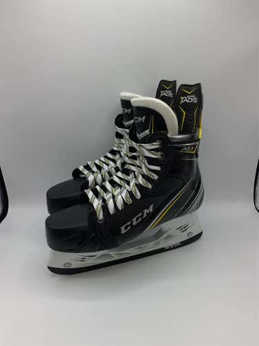 CCM Super Tacks AS1 Skates - 8.5 D - New In Box with Tuuk LS Edge holders mounted