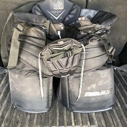 Black XL Bauer 1S  Hockey Goalie Pants