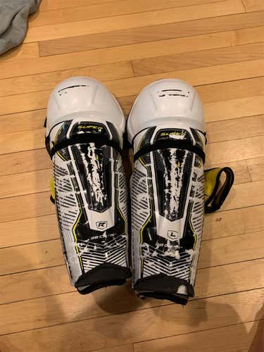 Used CCM Super Tacks Pro Stock Shin Pads