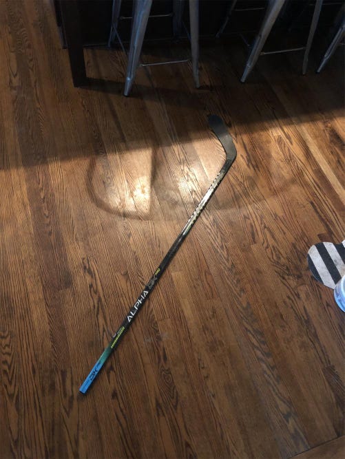 Used Left Handed Alpha DX Pro Mid  Hockey Stick