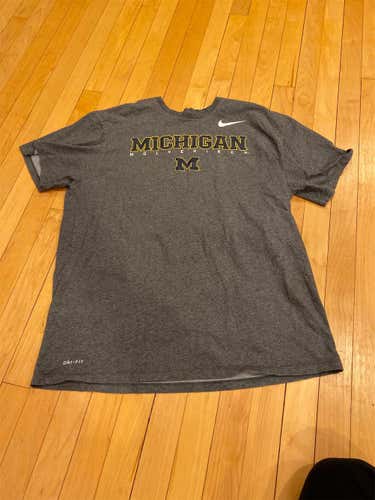 michigan Gray Unisex Large Nike Shirt