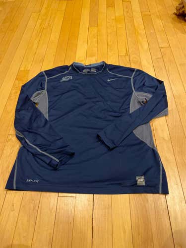 USA Blue Unisex Large Nike Shirt