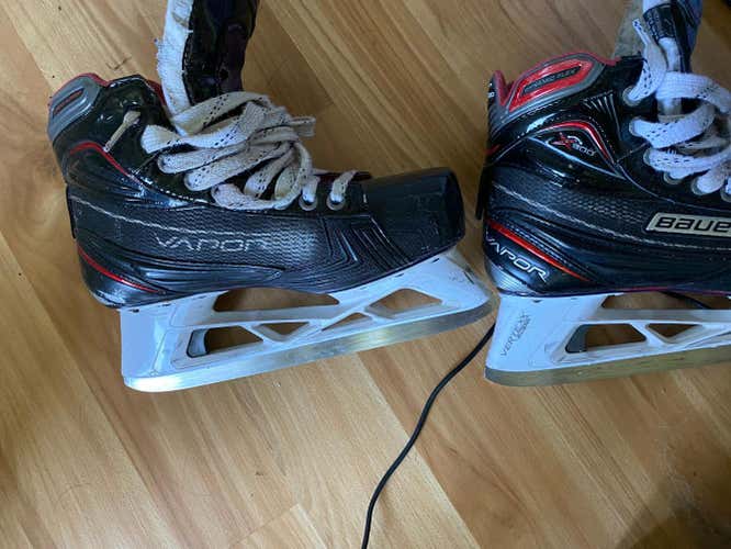 Senior Used Bauer vapor x900 Hockey Goalie Skates D&R (Regular) Size 7
