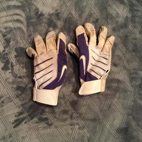 Nike Batting Gloves White/Purple Men’s XXl Used