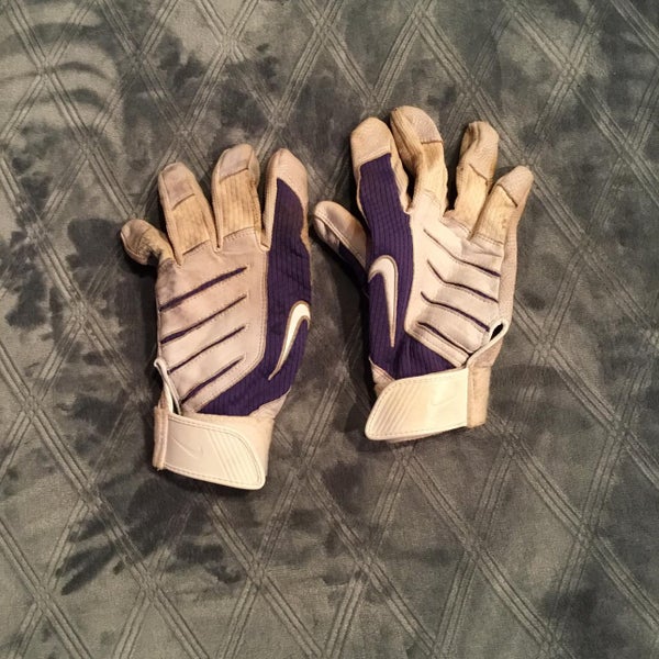 Nike Batting Gloves White/Purple Men’s XXl Used