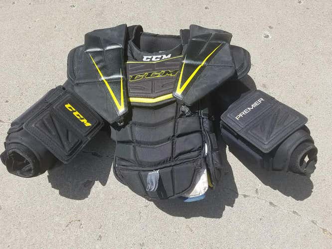 Intermediate Used XL CCM Premier Goalie Chest and Arm Protector Goalie Chest Protector