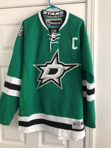 Green Men's Large  Modano Reebok Jersey