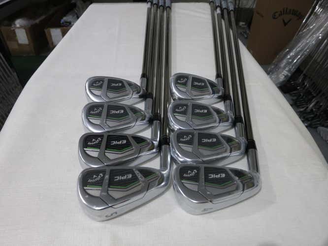 Callaway Epic Iron Set - 4-PW, AW - Recoil 760 Regular Flex Graphite - NEW - LH