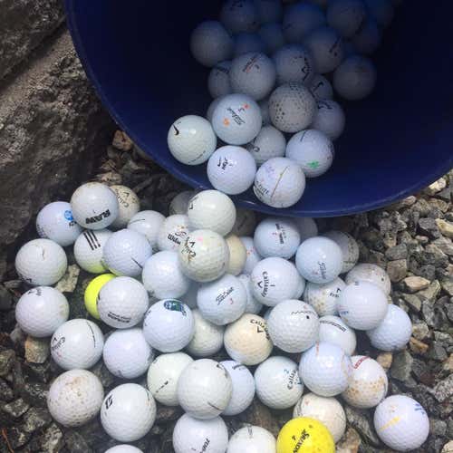 Used (100) Assorted Golf Balls