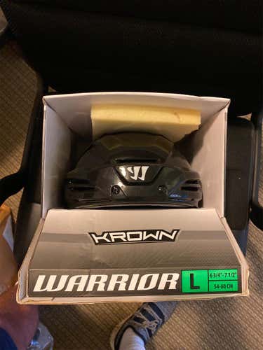 Black New Large Warrior  Helmet