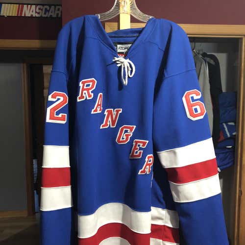 NEW YORK RANGERS #62 CARL HAGELIN AUTHENTIC JERSEY MENS REEBOK JERSEY